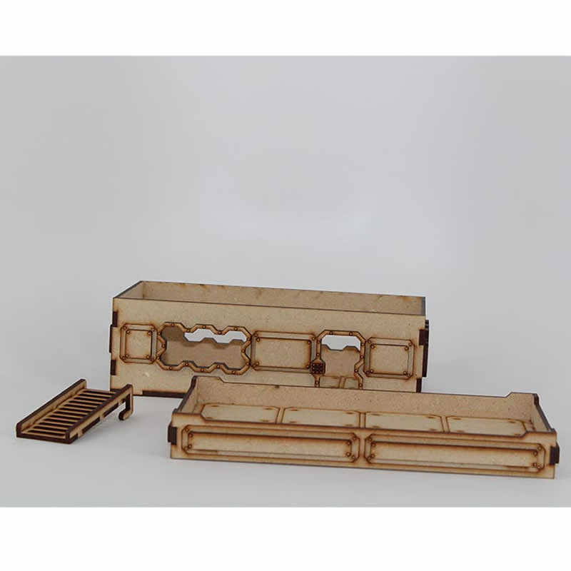 LCW1315 Single Story Building 8 x 4 Inch Blockhouse 28mm Scale Miniature Terrain 4th Image