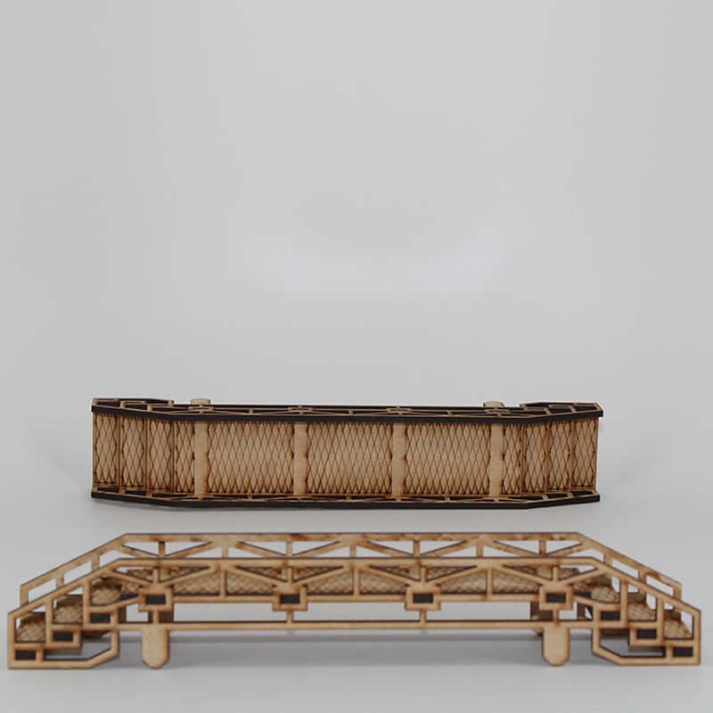 LCW1380 Scaffolding Bridges Pack of 2 28mm Scale Miniature Terrain Laser Craft 3rd Image