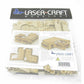 LCW1425 L-Shaped 8 Inch Ruined Blockhouse Building 28mm Scale Miniature Terrain 2nd Image