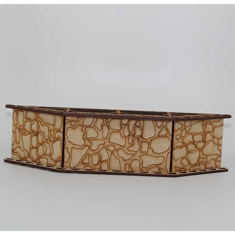 LCW1605 Battlefield Bridge 11Lx2.75Wx2.56H inches 28mm Scale Miniature Terrain 4th Image