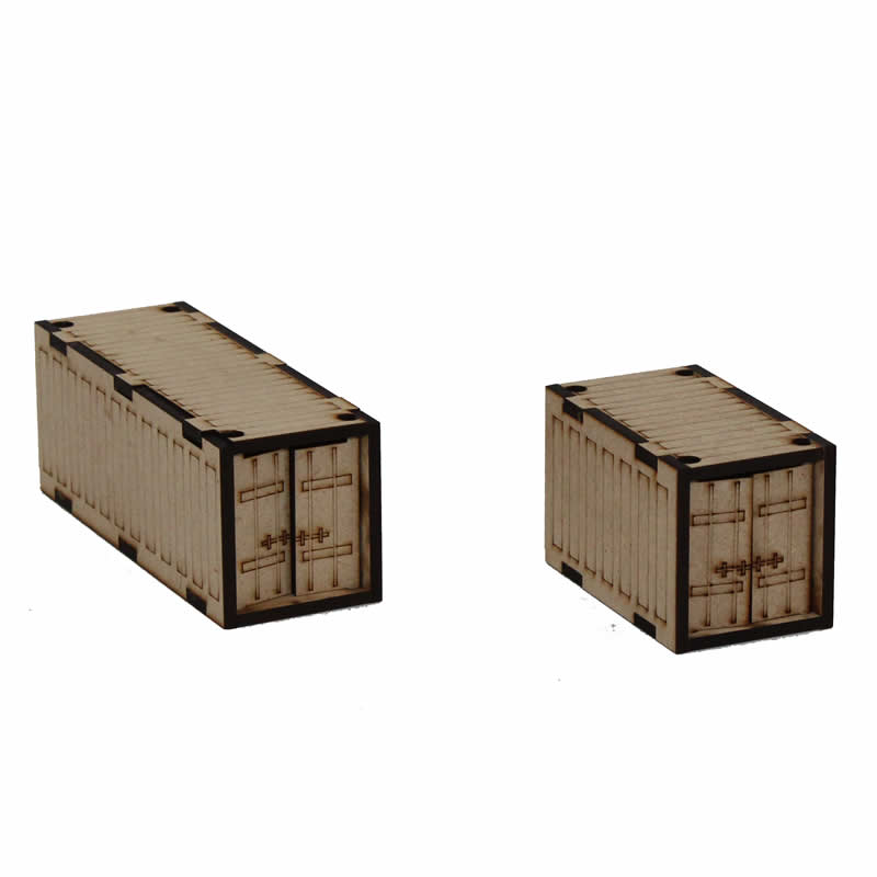 LCW9020 Gaslands Sea Containers 28mm Scale Miniature Terrain Laser Craft 2nd Image