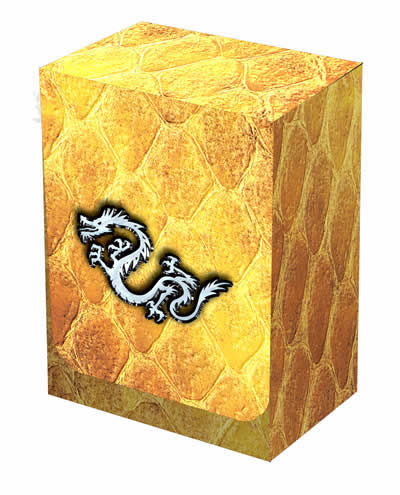 LGNBOX116 Dragon Hide, Gold Deckbox Main Image