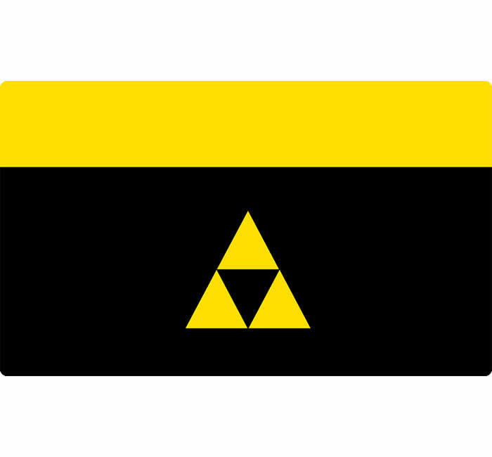 LGNPLM124 Play Mat Iconic Triforce Legion Supplies Main Image
