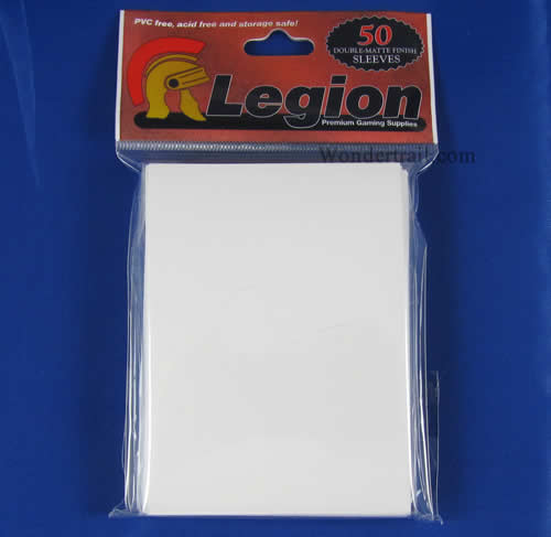 LGNWHIDMT White Double Matte Card Sleeves (50) Legion Supplies Main Image