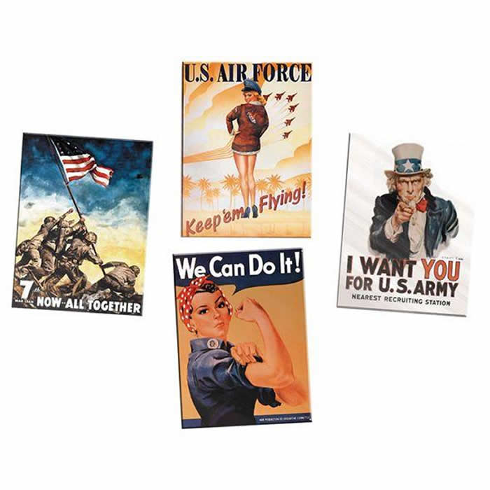 LNL22482 WWII Vintage Tin Sign Replicas Lionel Main Image