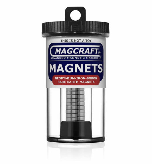 MACNSN0573 Rare Earth Disk Magnets 0.375 Diameter x 0.125in Thick (9.525 x 3.175mm) 30 Count Magcraft Main Image