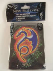 MAX7060LTBDB Blue Tribal Dragon Sleeves (50) by Max Protection Main Image