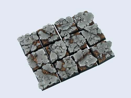 MCAB00101 Battle Ruins Bases 20x20mm (5) Micro Arts Studio Main Image