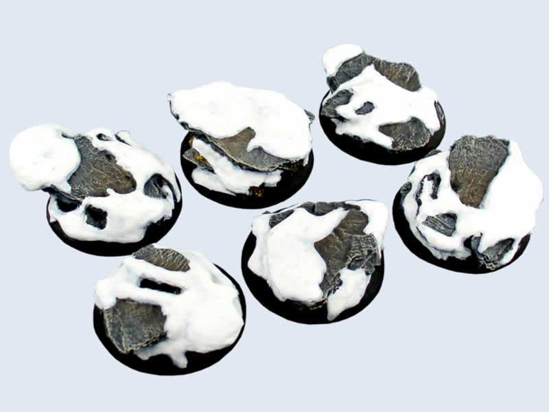 MCAB01842 Winter Shale Bases Round wide Lip Base 40mm Micro Art Studio Main Image