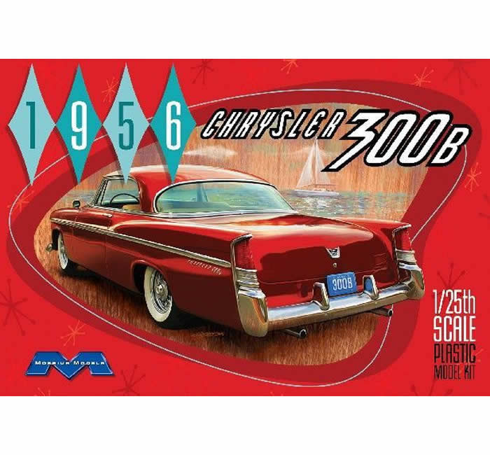 MOE1207 1956 Chrysler 300B 1/25 Scale Plastic Model Kit Moebius Models Main Image