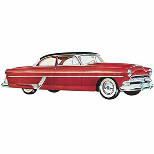 MOE1213 1954 Hudson Hornet Club Coupe 1/25 Scale Plastic Model Kit Moebius Models 2nd Image