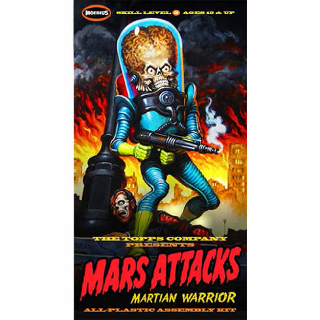MOE936 Mars Attacks Martian Warrior 1/8 Scale Plastic Model Kit Moebius Models Main Image