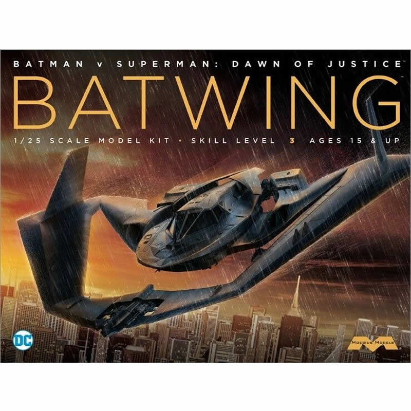 MOE969 Batwing Batplane 1/25 Scale Plastic Model Kit Moebius Main Image