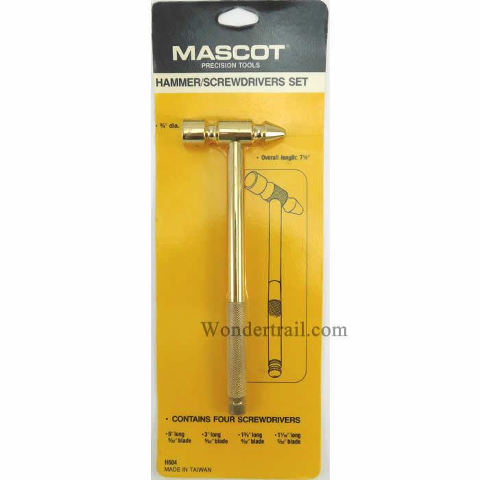 MPT604 Hammer and Screwdriver Hobby Set Mascot Tools Main Image