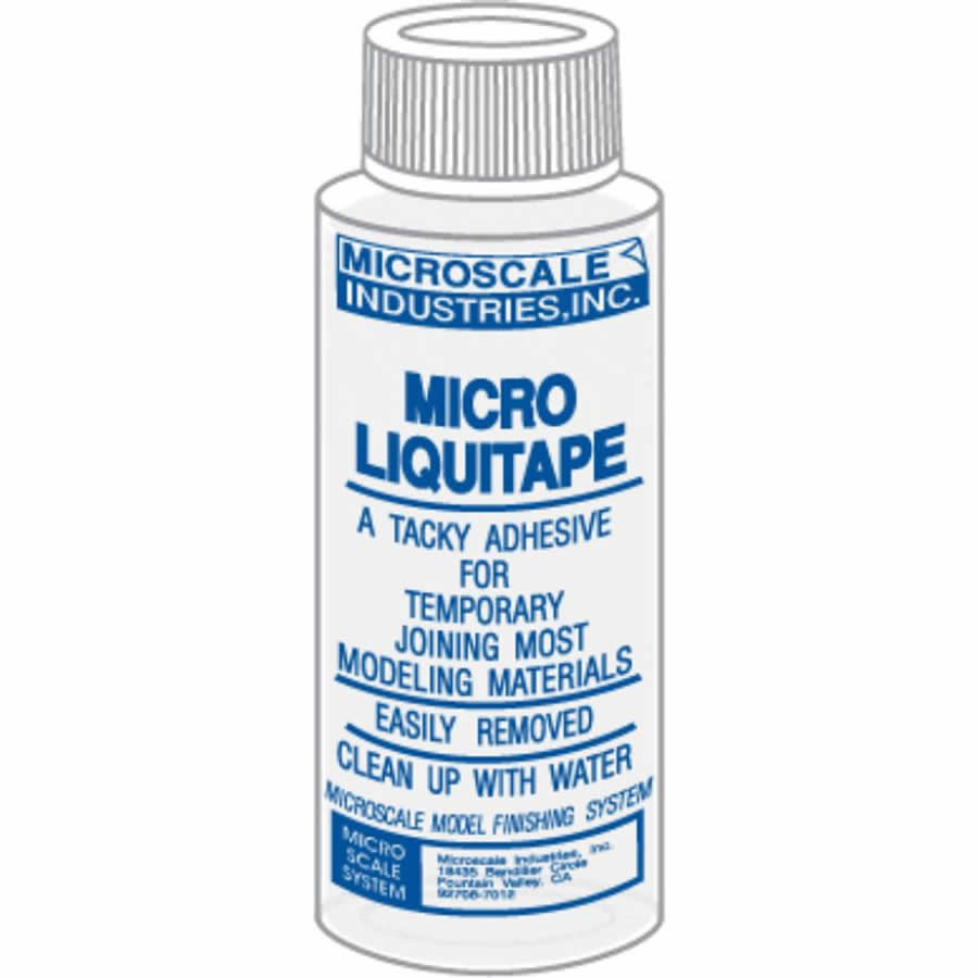 MSM10 Micro Liquitape 1oz Bottle Liquid Tape Microscale Models