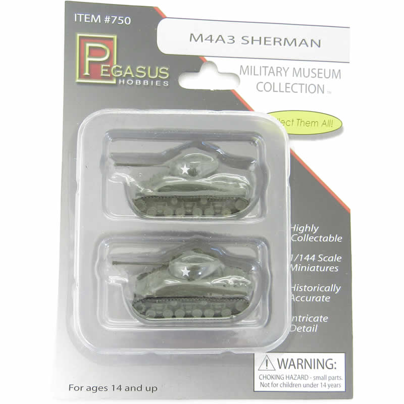 PEG0750 M4A3 1/144 Scale Sherman Tank Miniature Pegasus 2nd Image