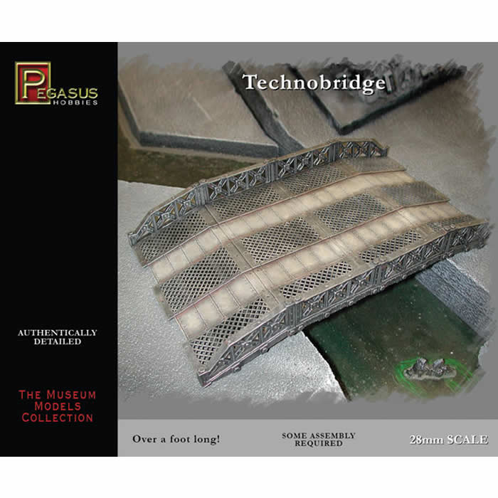 PEG4921 Technobridge Bridge Miniature Terrain Pegasus Hobbies Main Image