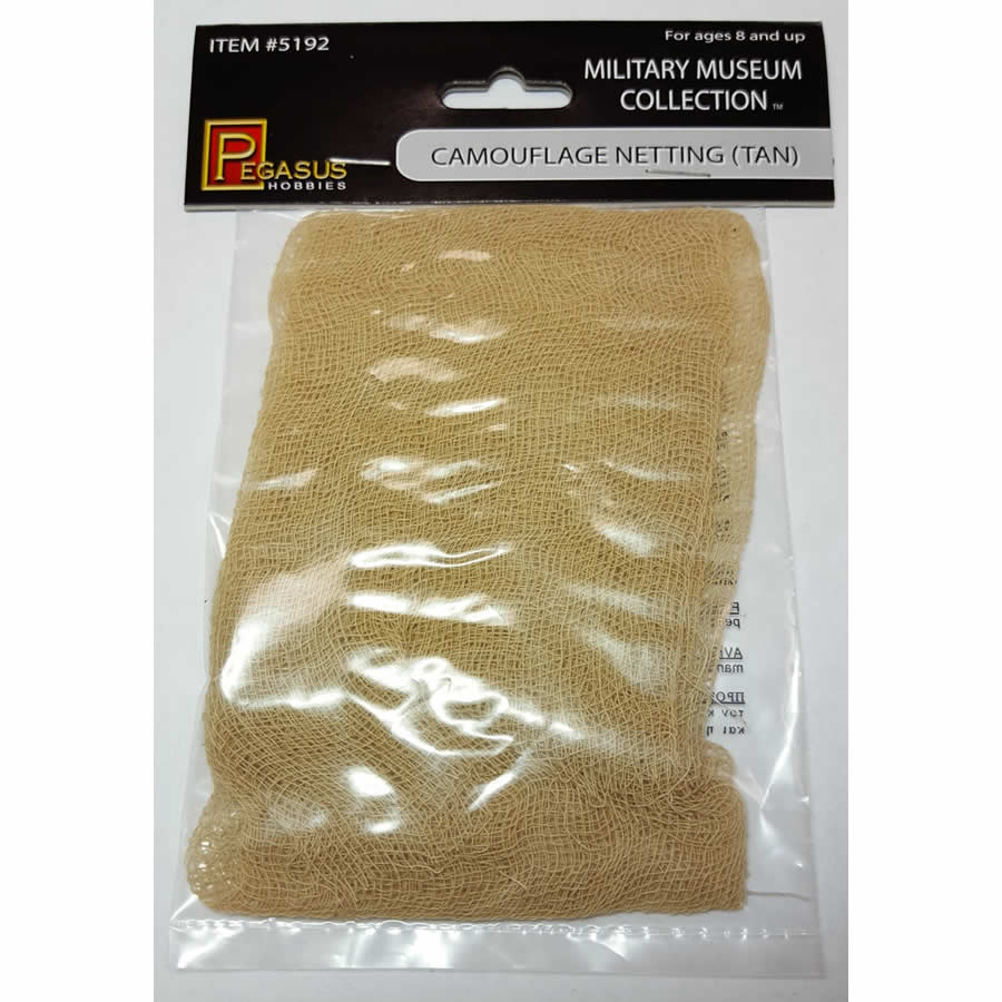 PEG5192 Tan Camouflage Netting Miniature Terrain Pegasus Hobbies Main Image