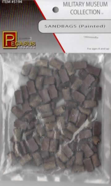 PEG5194 Sandbags (painted) Miniature Terrain Pegasus Hobbies Main Image