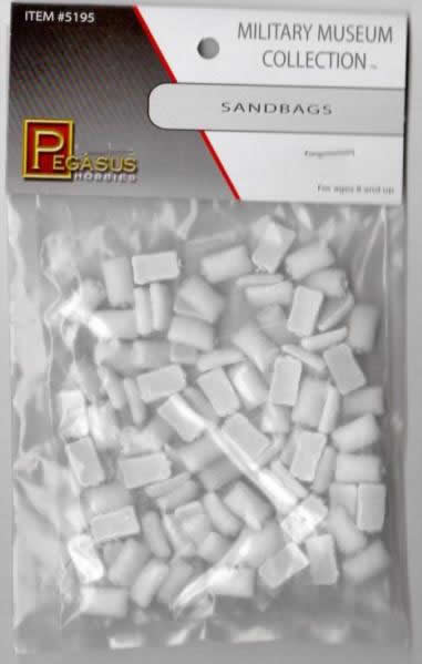 PEG5195 Sandbags (Unpainted) Miniature Terrain Pegasus Hobbies Main Image