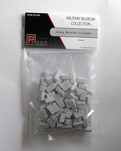 PEG5196 Grey Bricks Large 28mm Miniature Terrain Pegasus Hobbies Main Image