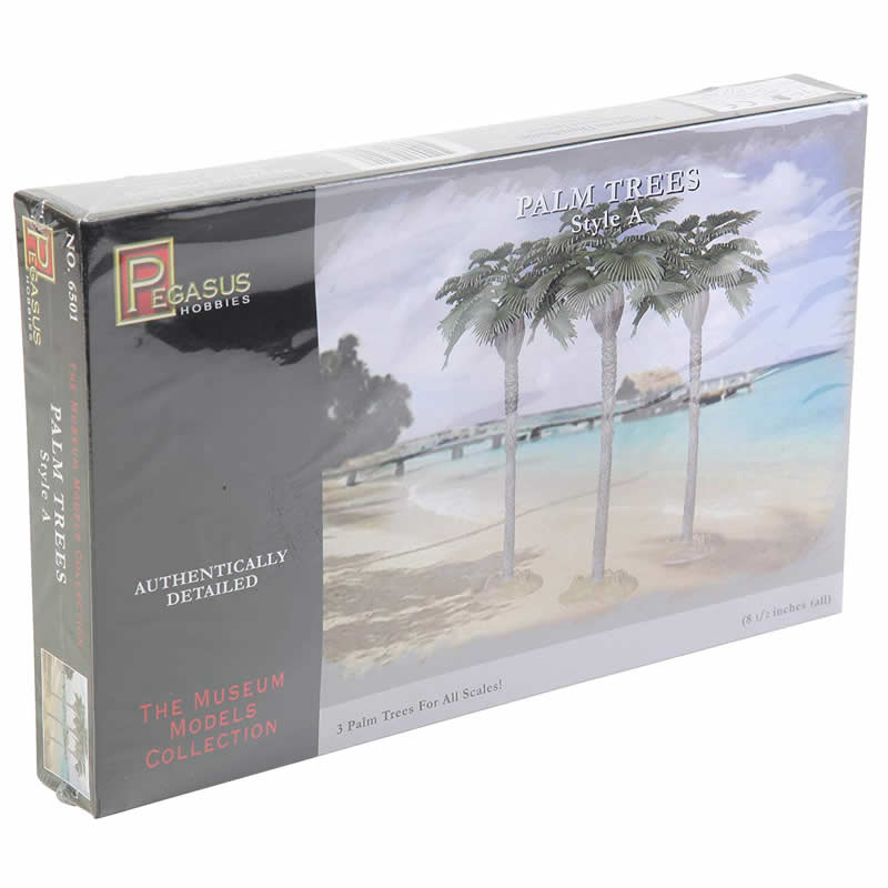 PEG6501 Palm Trees Large Style A Miniature Terrain Pegasus Hobbies Main Image