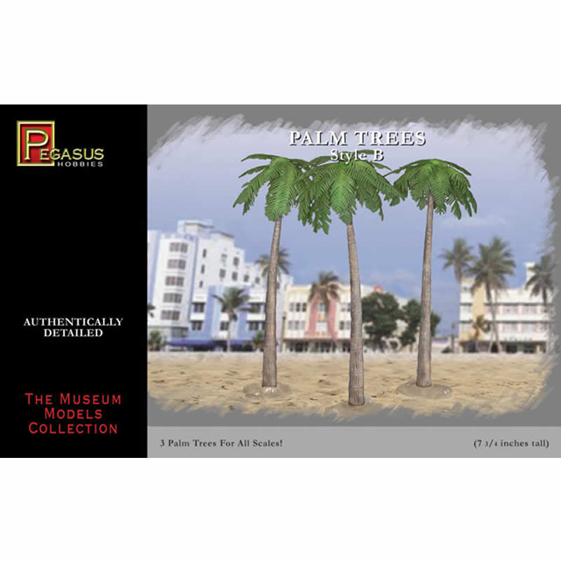 PEG6502 Palm Trees Large Style B Miniature Terrain Pegasus Hobbies Main Image