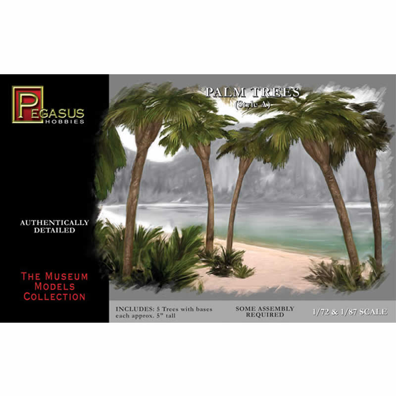 PEG6503 Small Palm Trees Style A Miniature Terrain Pegasus Hobbies Main Image