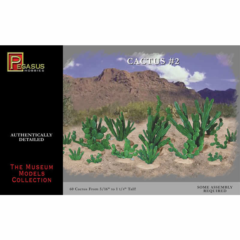 PEG6508 Cactus Terrain Style 2 Miniature Terrain Pegasus Hobbies Main Image