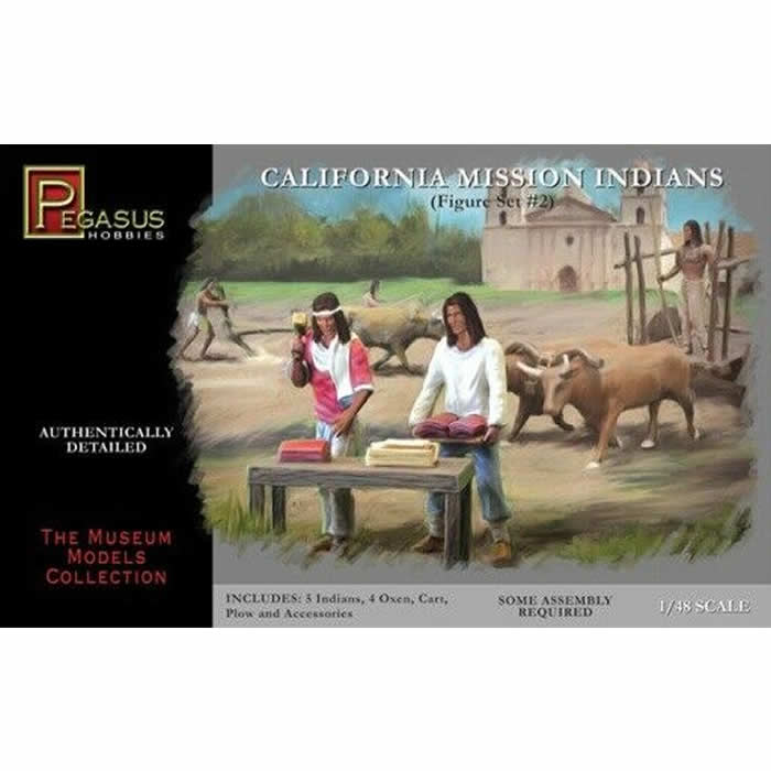 PEG7005 California Mission Indians Set 2 1/48 Scale Plastic Model Kit  Pegasus Main Image