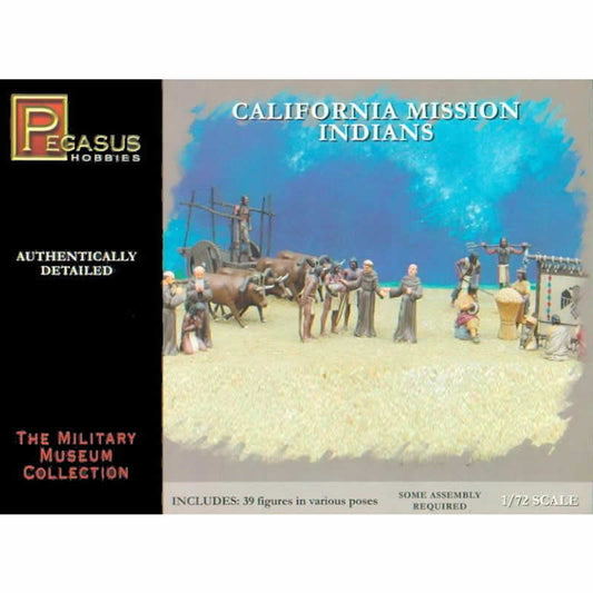 PEG7051 California Mission Indians 1/72 Scale Plastic Kit Pegasus Hobbies Main Image