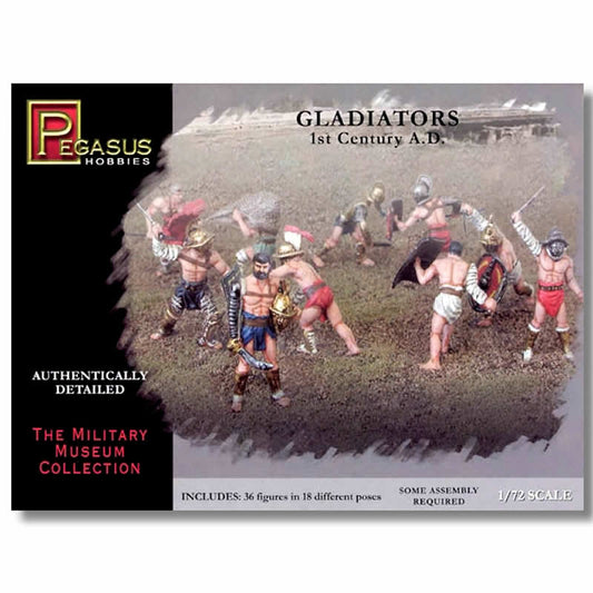 PEG7100 Gladiators 1st Century 1/72 Scale Plastic Model Kit Pegasus Main Image