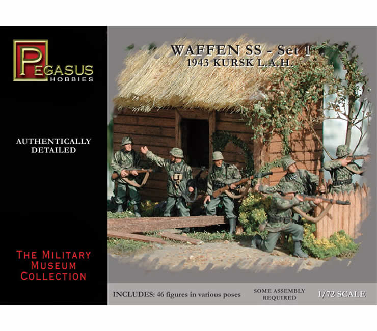 PEG7201 German Waffen SS Set 1 1/72 Scale Plastic Kit Pegasus Hobbies Main Image