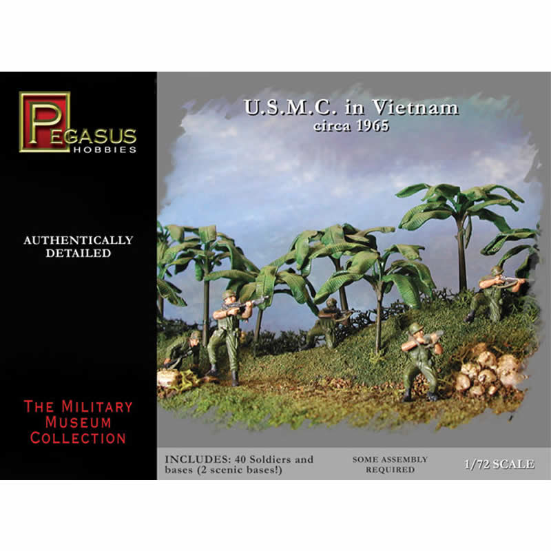PEG7401 USMC in Vietnam Circa 1965 1/72 Scale Plastic Soldiers Pegasus Main Image