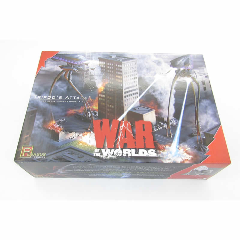 PEG9006 Tripods Attack 1/350 Scale Plastic Diorama Building Kit Main Image