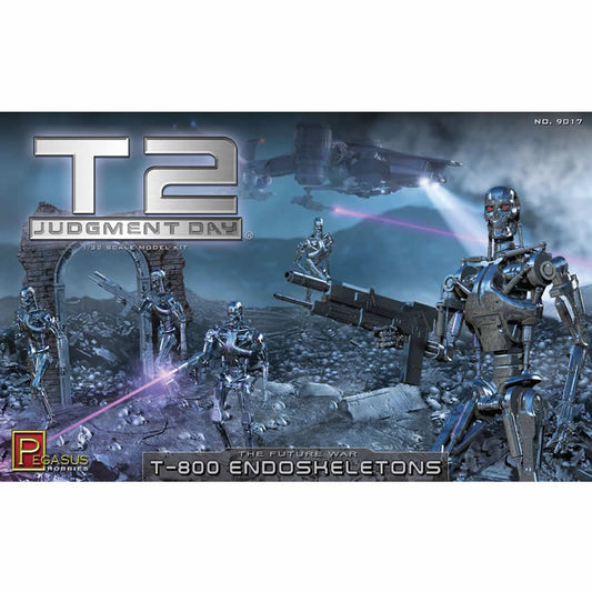 PEG9017 Terminator 2 T800 Endoskeletons 1/32 Scale Plastic Model Kit Pegesus Main Image