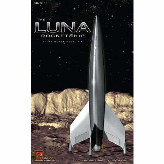 PEG9111 Luna Rocketship 1/144 Scale Plastic Model Kit Pegasus Hobbies Main Image