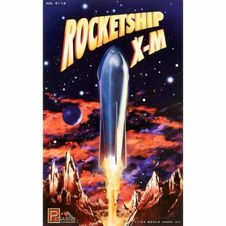 PEG9112 Rocketship X-M 1/144 Plastic Model Kit Pegasus Hobbies Main Image