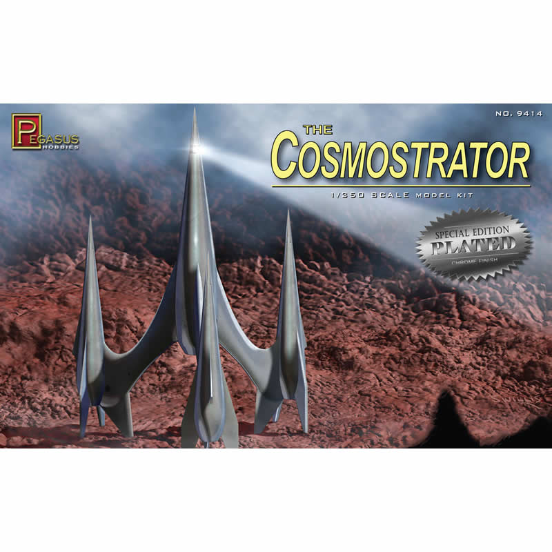 PEG9414 Cosmostrator Chrome Finish 1/350 Scale Plastic Model Kit Pegasus Main Image