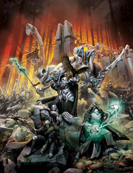 PIP1019 Retribution of Scyrah Rulebook Expansion Softcover Warmachine Main Image