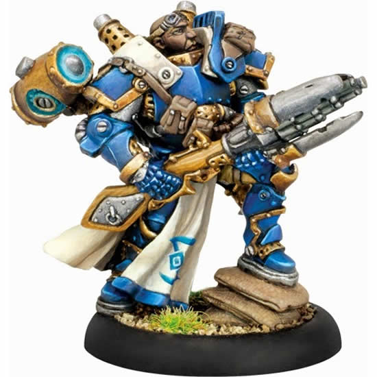 PIP31098 Major Markus Siege Brisbane Warcaster Cygnar Main Image