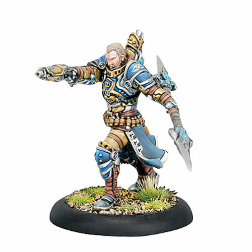 PIP31113 Commander Dalin Sturgis Warcaster Cygnar Warmachine Main Image