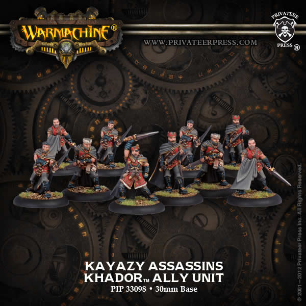 PIP33098 Kazazy Assassins Unit Khador Warmachine Miniatures Game Privateer Press Main Image