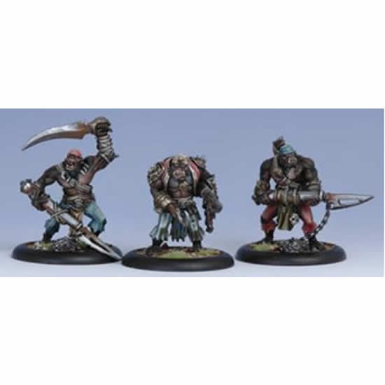 PIP34046 Black Ogrun Boarding Party Unit Cryx Warmachine Main Image