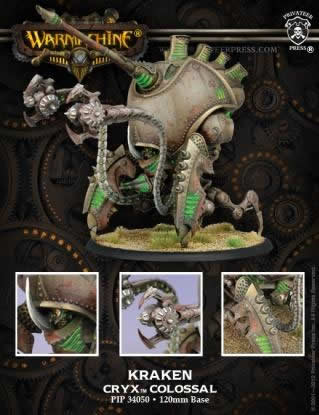PIP34050 Kraken Colossal Cryx Warmachine Miniatures Game Main Image