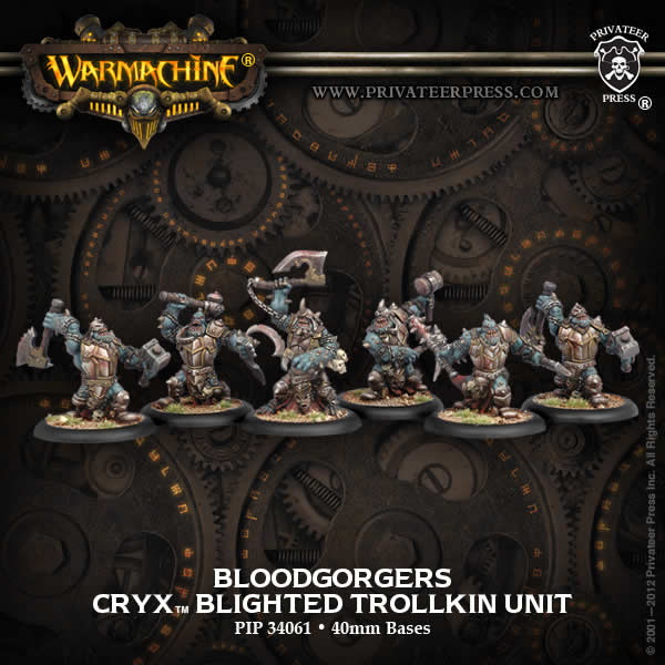 PIP34061 Trollkin Bloodgorgers Unit Cryx Warmachine Main Image