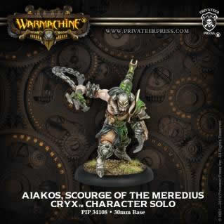 PIP34108 Aiakos Scourge of Meredius Solo Cryx Warmachine Main Image