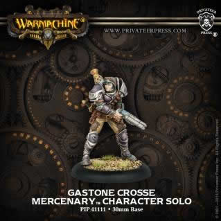 PIP41111 Gastone Crosse Solo Mercenary Warmachine Main Image