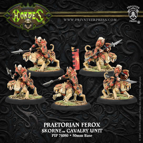 PIP74080 Praetorian Ferox Unit Skorne Hordes Miniature Game Main Image