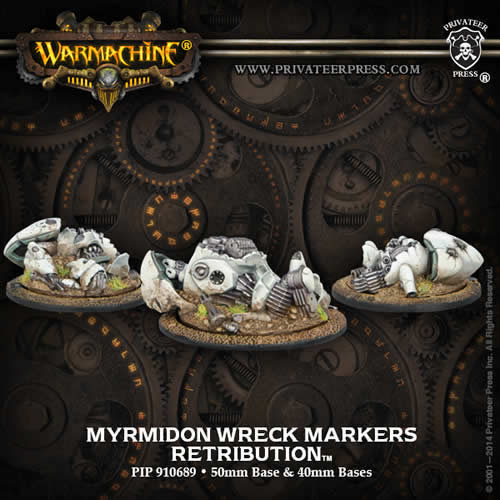 PIP91068 Myrmidon Wreck Markers Retribution of Scyrah Privateer Press Main Image